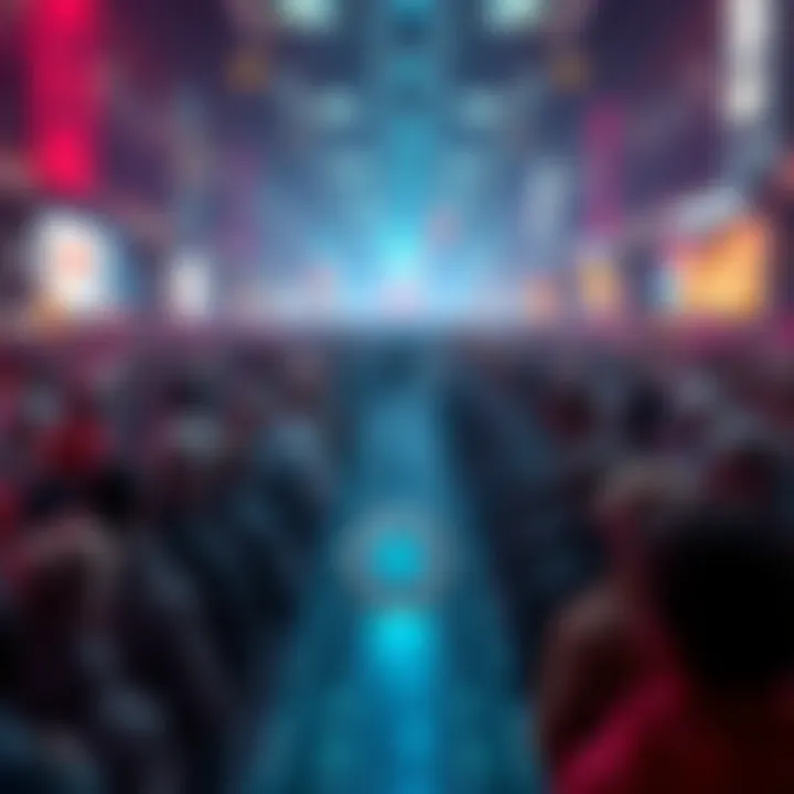 A graphic showing a large crowd of people looking at a small digital coin labeled $XRP, representing limited ownership opportunities.