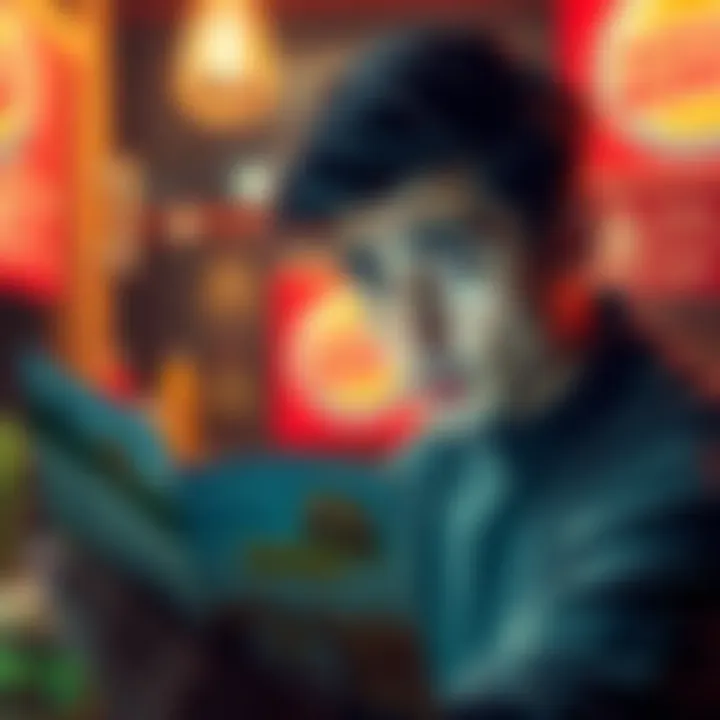 A frustrated person looking at a menu with fewer food options after Burger King's removal.