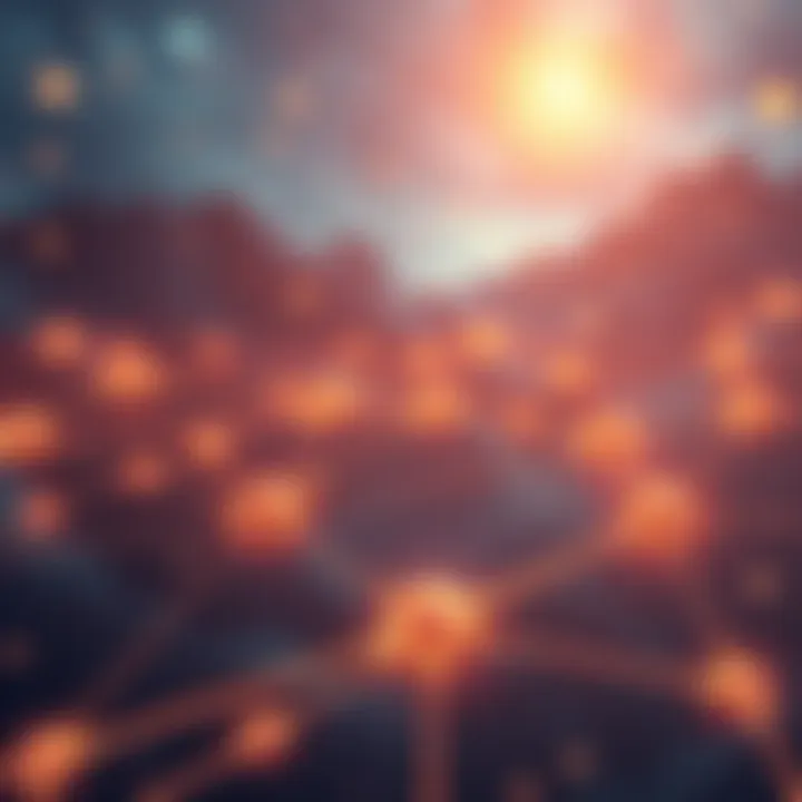 Illustration showing Solana network with a few dominant validators and smaller validators, highlighting concerns over centralization in liquid staking