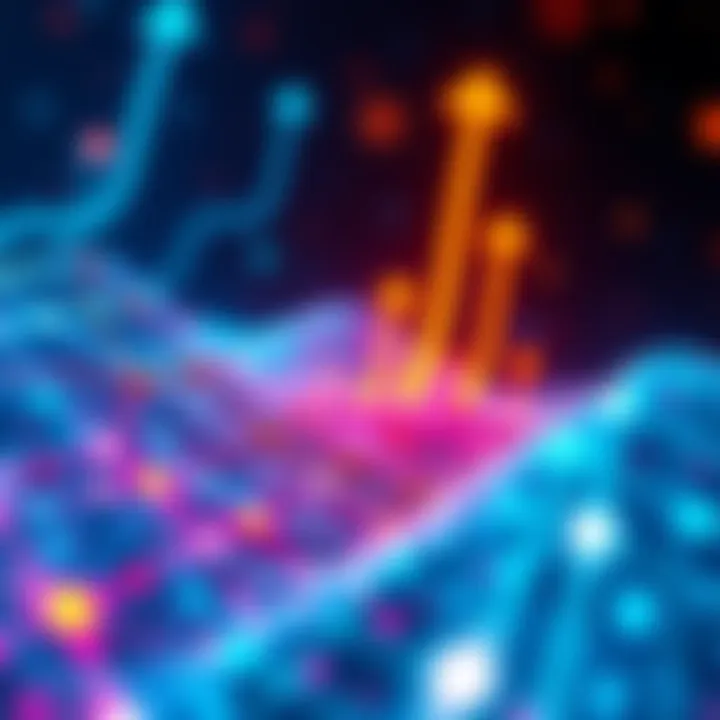 A visual representation of pricing gaps across multiple blockchain networks, showing arrows indicating movement of capital between chains.