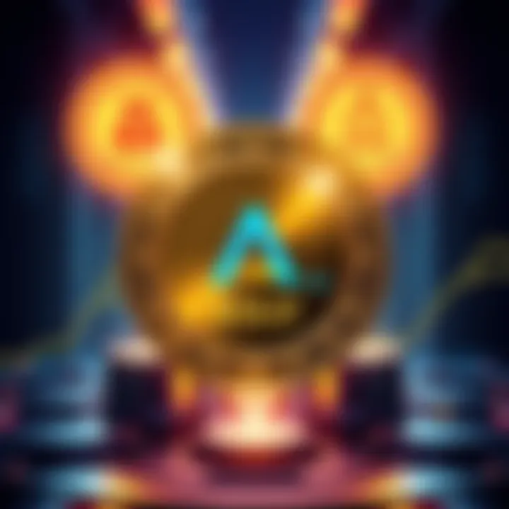 A visual representation of Liquity's stablecoin, $BOLD, showcasing its A- rating from Bluechip, with symbols for Management, Decentralization, and Governance.