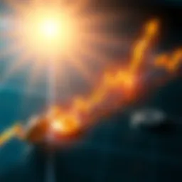 A graph showing Litecoin's price increasing sharply, with a bright future forecast