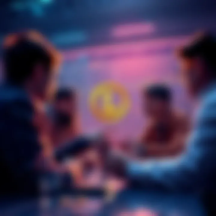 People discussing cryptocurrency trading strategies and analysis related to Litecoin markets.