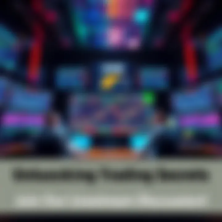 A group of traders engaging in a livestream discussion about trading strategies with charts and graphs displayed on screens.