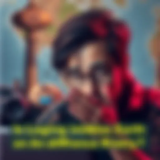 A person looking worried while trying to log into their Atlas Earth account on a different device, with a travel background.