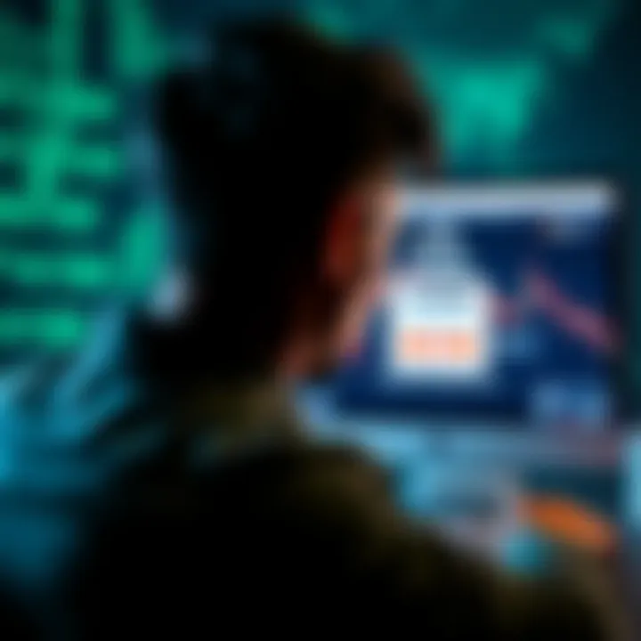 A frustrated person looking at a computer screen showing a Kraken login page, indicating problems with their account access.