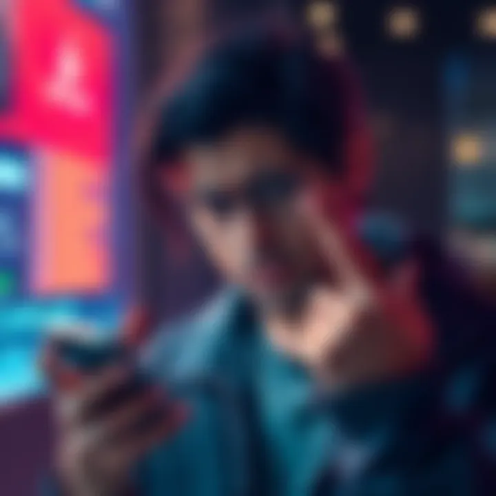 Login Troubles with BAT A person looking frustrated while trying to log into the BAT platform, holding a phone showing a 2FA code prompt.