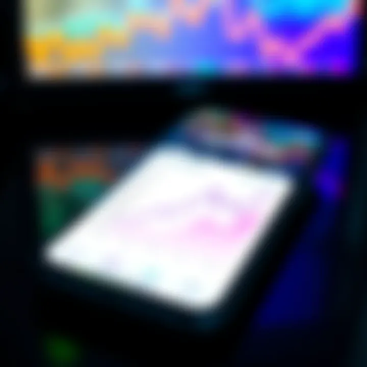 A smartphone screen showing a Loopring wallet with rising graphs, symbolizing the increase after LSW closure.