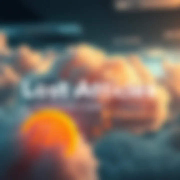 A digital cloud with disappearing online articles represented as fading documents and a Filecoin logo in the foreground.