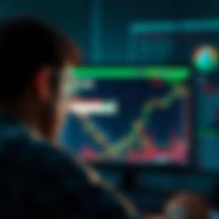 Lost Cryptocurrency Exchange A worried person looking at a computer screen displaying a cryptocurrency exchange platform, showing a transaction in progress but no confirmation for Monero received after Bitcoin exchange.