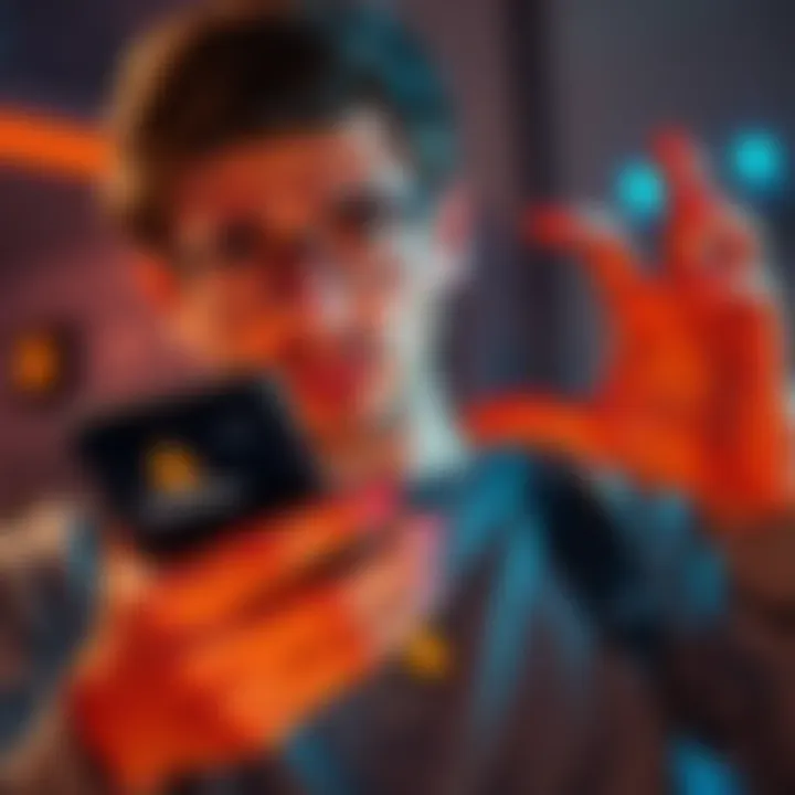 A person looking worried while checking their cryptocurrency wallet on a phone, displaying a screen showing a negative balance, with a Solflare logo visible
