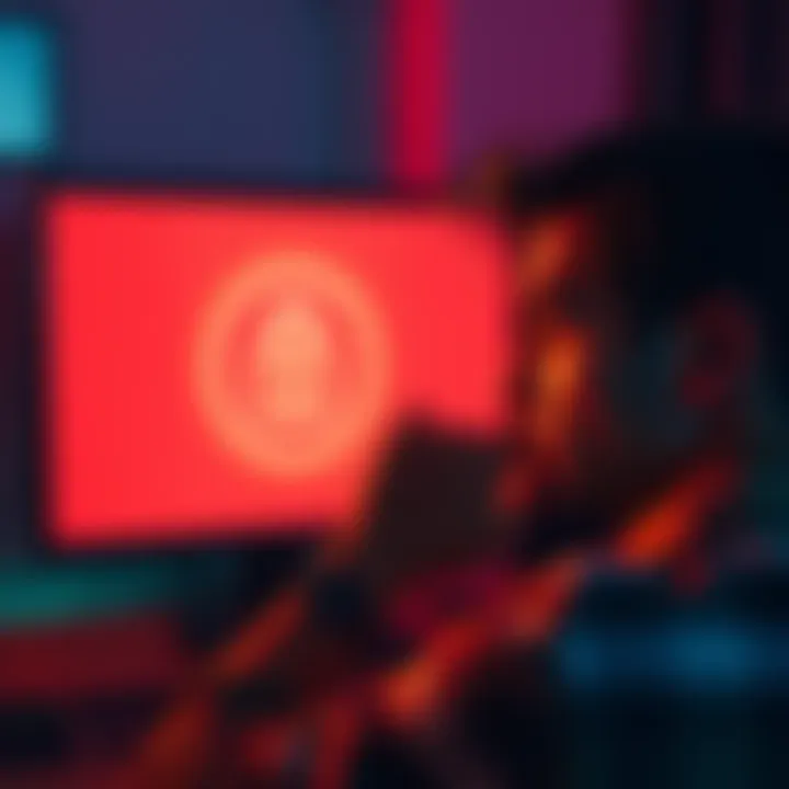 Lost Solana Wallet A frustrated person looking at a computer screen displaying a Solana wallet with a locked icon, symbolizing lost access to funds.