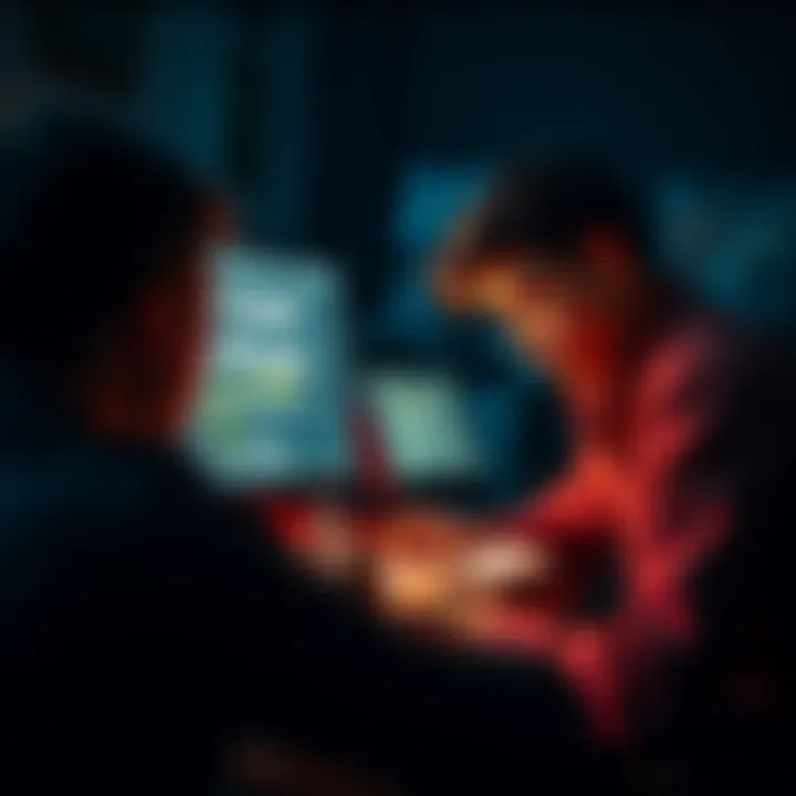 Person searching for lost wallet Individual looking at a computer screen with a seed phrase on a notepad, feeling concerned about lost wallet details.