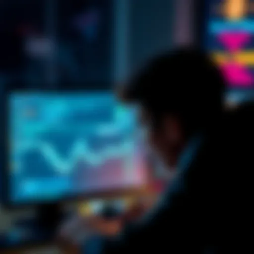 A person looking at a computer screen in despair, representing the loss of 9000 Bitcoins due to a hard drive format.