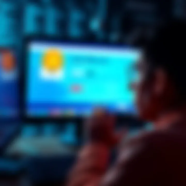 A person looking frustrated while staring at a computer screen showing a deactivated email account, symbolizing lost access to Bitcoin.
