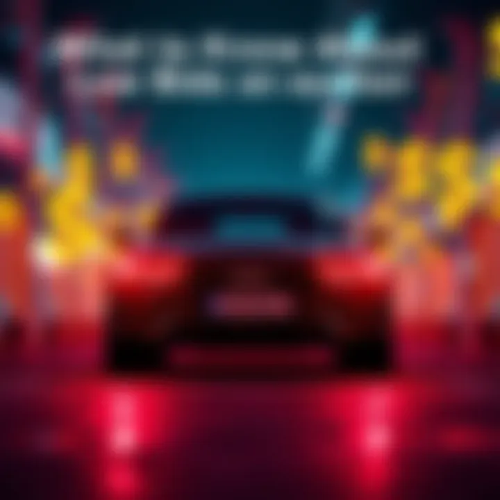 A visual representation of a low bid in an NR auction, with a car and dollar signs symbolizing auction dynamics.