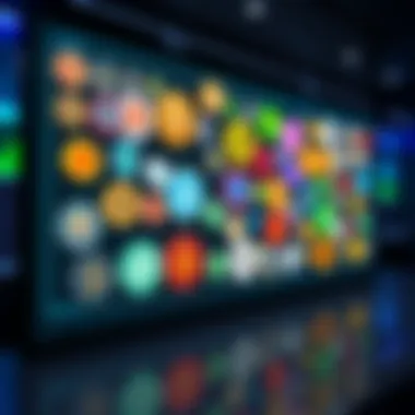 A collection of various low market cap cryptocurrency tokens displayed on a digital screen, highlighting their potential for investment.