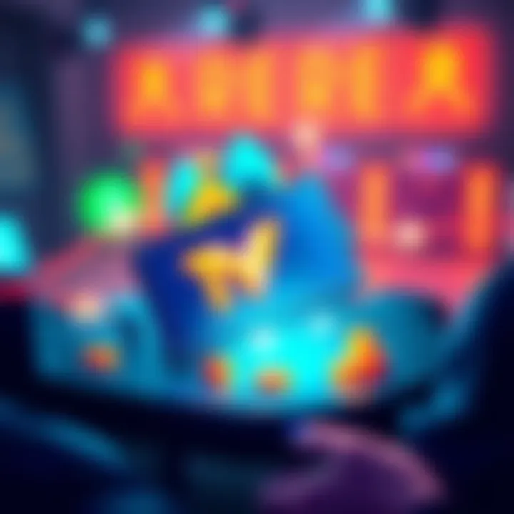 Illustration showing a digital wallet with multiple transactions and reduced gas fees icons