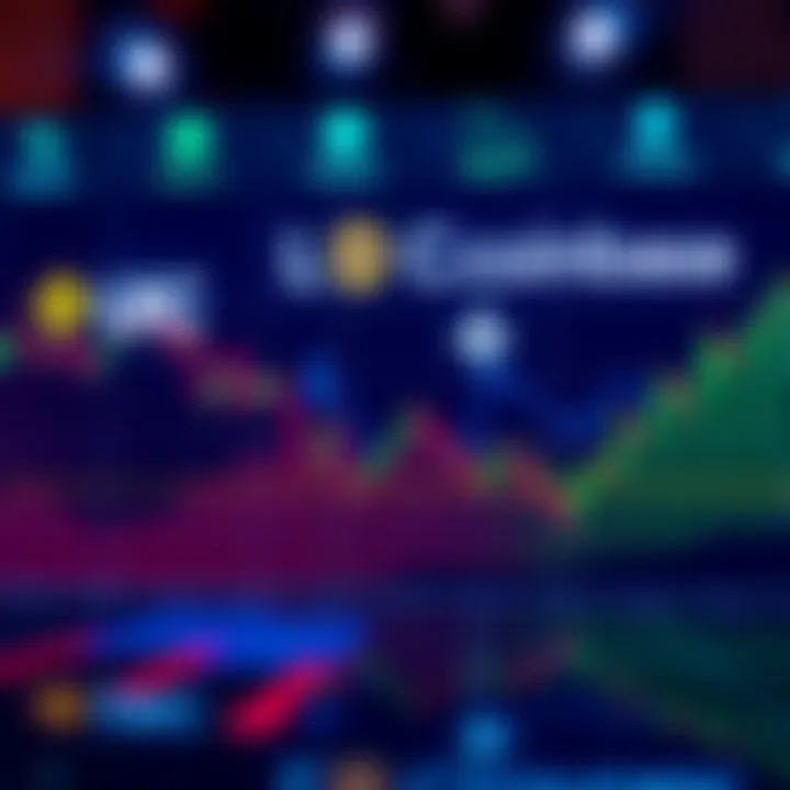 Graph showing LRC price fluctuations with Binance and Coinbase logos in the background and a downward trend line