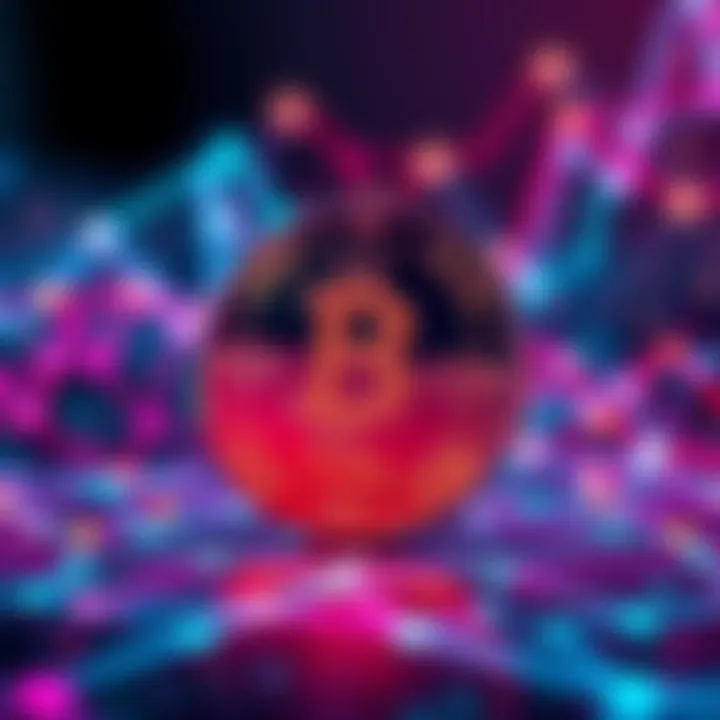 Visual representation of $LRC token with abstract graphics hinting at a merger concept in blockchain projects.