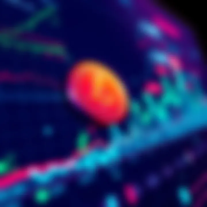 LUNC token showing significant growth on a digital chart, representing its rise in the Terra ecosystem and market cap.