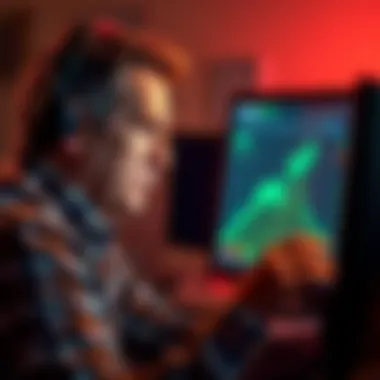 Man looking at a computer screen with concern A worried North Carolina man stares at his computer screen, reflecting on a $1 million loss in a crypto scam.