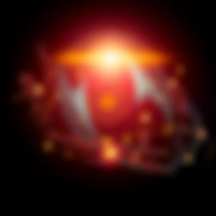 A graphic showing the launch of Mandala Chain on Polkadot, with an outline of Indonesia and blockchain symbols representing technology and connectivity.