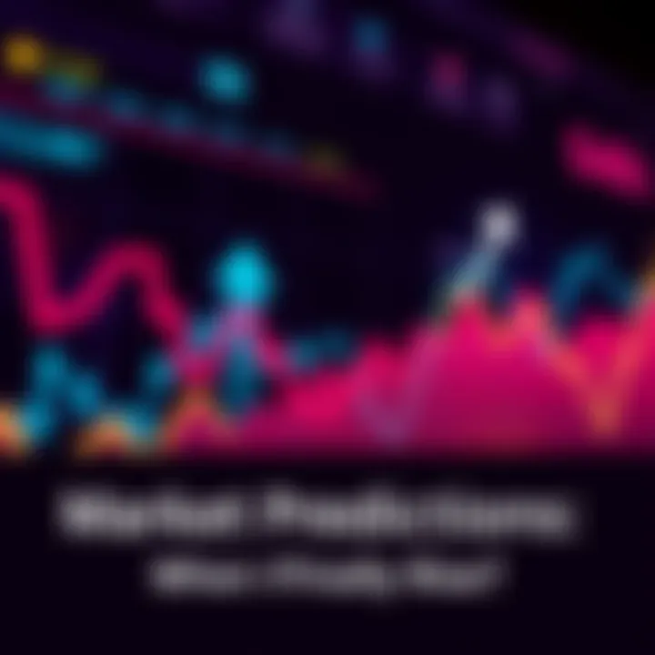 Graph showing upward market trends with arrows indicating potential growth periods and economic factors.