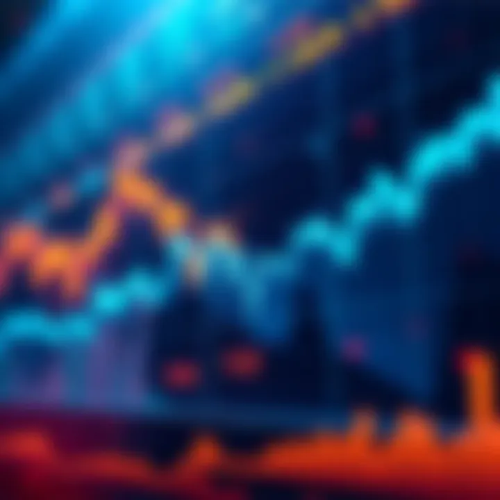 A bearish market graph showing a downward trend, indicating a potential dip in prices over the next two weeks.