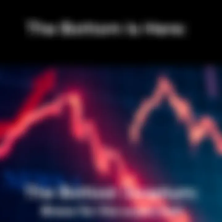 A graph showing a steep decline in market values with red arrows pointing downward, symbolizing economic downturn.