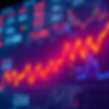 A graph showing a downward trend in stock prices, symbolizing market stagnation and investor concern.