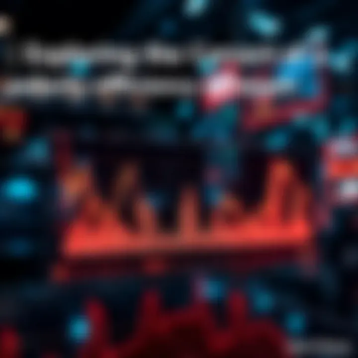 Market Efficiency Concept A chart illustrating various asset prices adjusting to available information in a financial market.