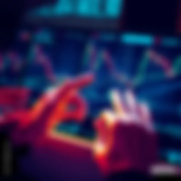 An illustration showing hands manipulating stock charts, representing price manipulation in financial markets.