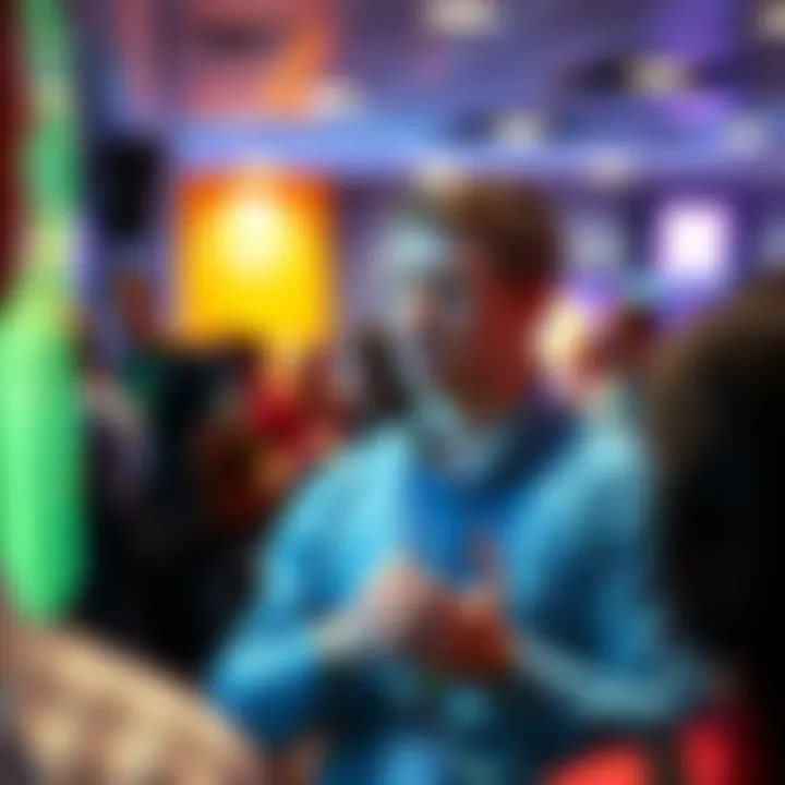 Matthew Katter speaking at a Bitcoin event, engaging with community members and showcasing his passion for cryptocurrency.