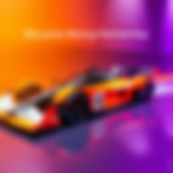 McLaren Racing car with logos of Hedera and four other companies on the side