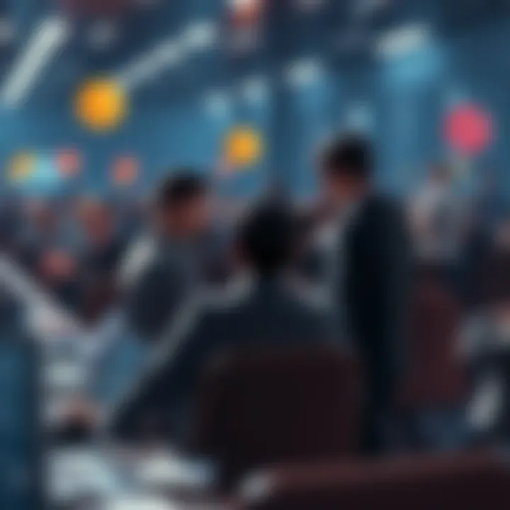 People discussing the removal of a memecoin at a forum, raising free speech issues, with visual elements representing tokens and free speech symbols.