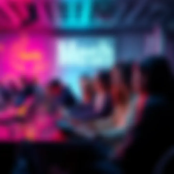 Participants engaged in live coding using TxParser at the Mesh event.