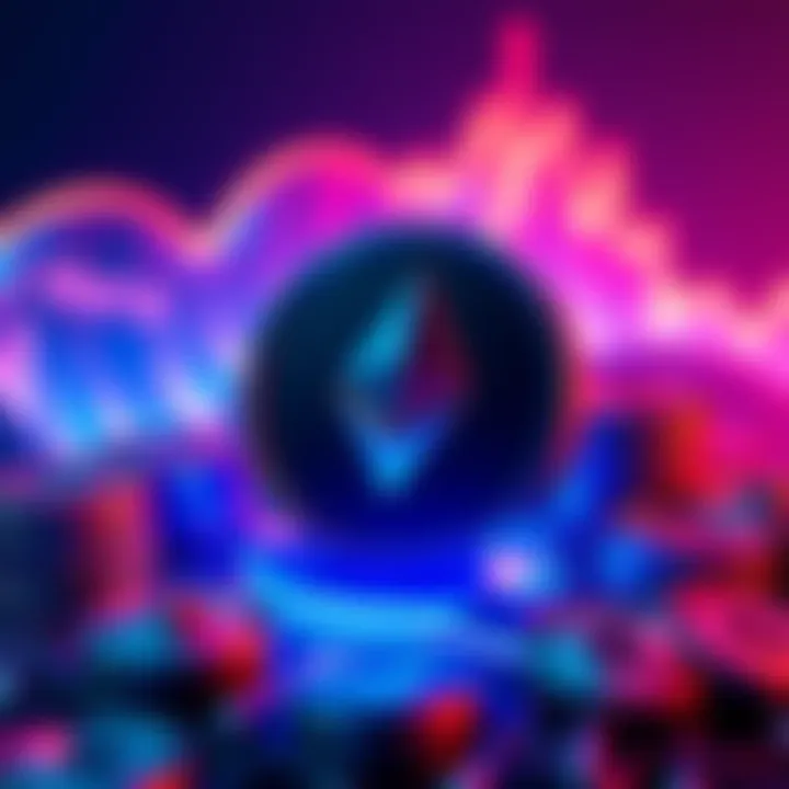 Graphic showing Meta's logo with Ethereum blockchain symbols and stablecoins