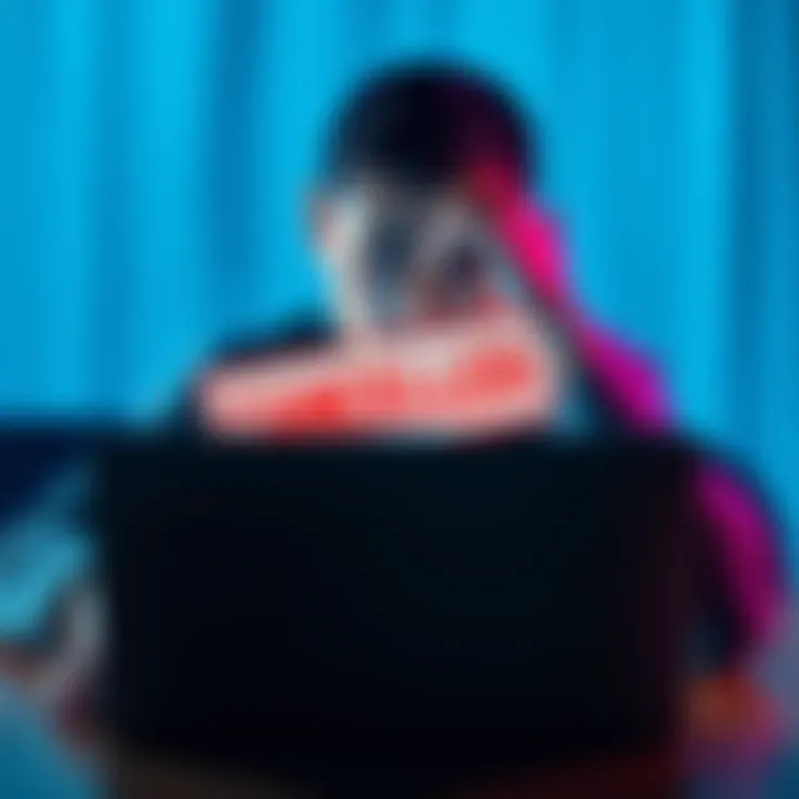 A frustrated person looks at a laptop screen displaying a message about a cancelled metal card promotion.