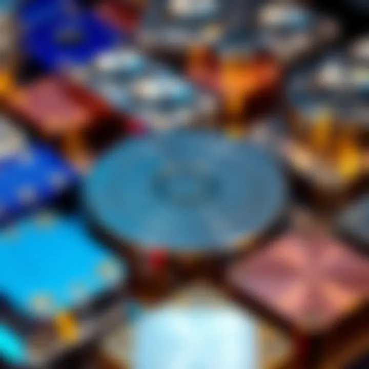 Metal Seed Plates for Backups A collection of metal seed plates made of titanium and steel, showcasing different designs and textures used for storing backup information.