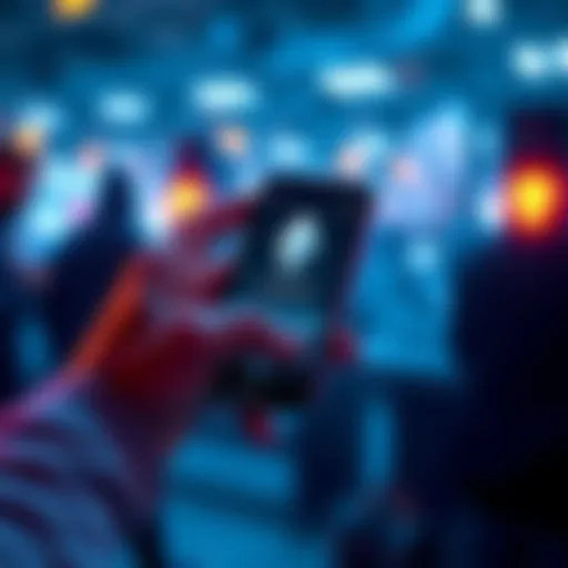 A person using a smartphone to interact with the Metamask digital wallet interface, showing Ethereum transactions.