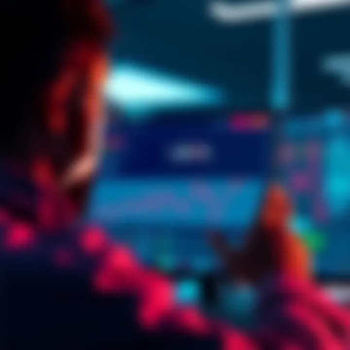Individual looking at a screen showing Mevolaxy staking rewards and daily payouts