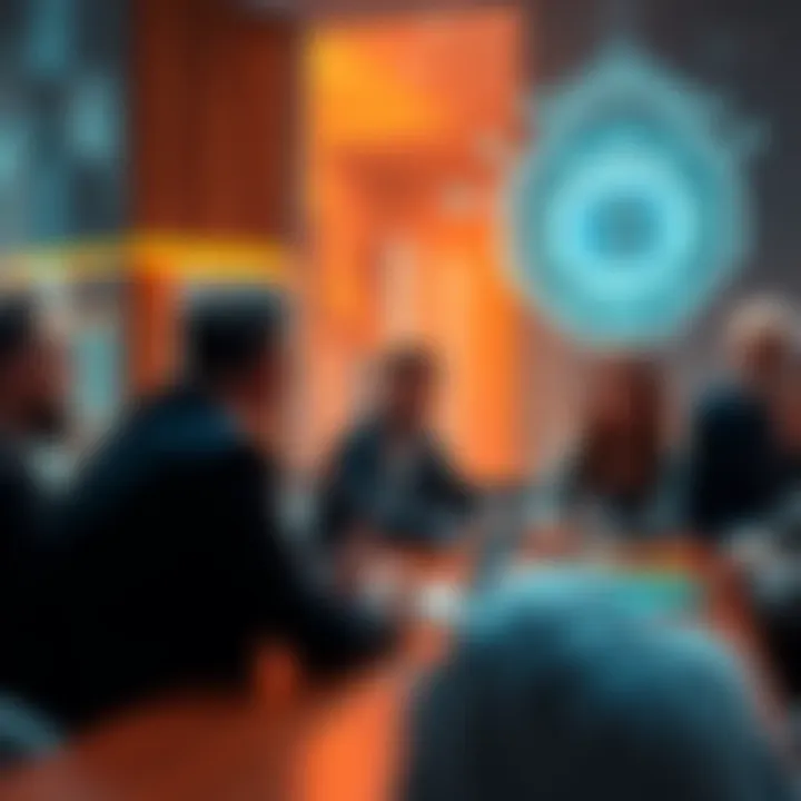 Michele Nuzzi discussing Gerolamo and Gerolamino with a group of interested people in the Cardano Community