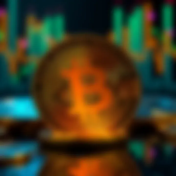A digital representation of Bitcoin coins with Microstrategy's logo and the Winklevoss twins' silhouette in the background.