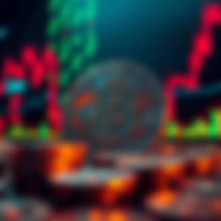 A visual representation of MicroStrategy's potential liquidation of Bitcoin assets with a falling Bitcoin price graph in the background.