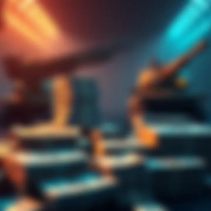 A graphic showing stacks of money and military equipment, symbolizing the connection between war spending and fiat currency value.