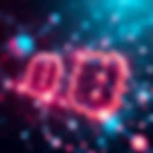 An illustration showing a secure blockchain network with private smart contracts, representing decentralized finance concepts.