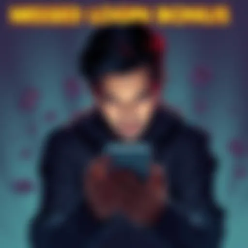 A person looking frustrated at their phone after forgetting to claim a login bonus, surrounded by reminders and distractions