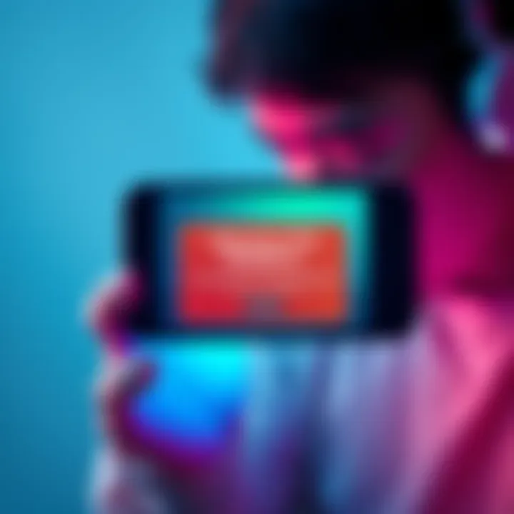 A smartphone screen showing a message about missing XYO redeems in apps, with a concerned user looking at it.