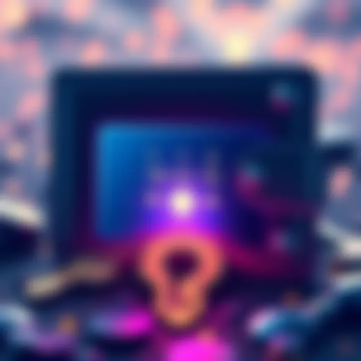 A Stellar Lumens wallet with a highlighted area showing missing digits on a key, emphasizing the challenge of recovery.